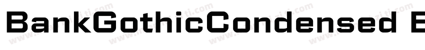 BankGothicCondensed Bold字体转换